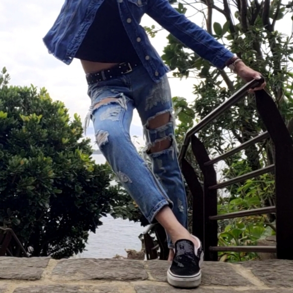 PRE-OWNED    One Teaspoon Trashed Freebirds jeans 27x26 - Picture 6 of 6